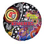 Knights NRL Celebrating 50 Years of Naidoc Spare Tire Cover NAIDOC Week 2025 Aboriginal