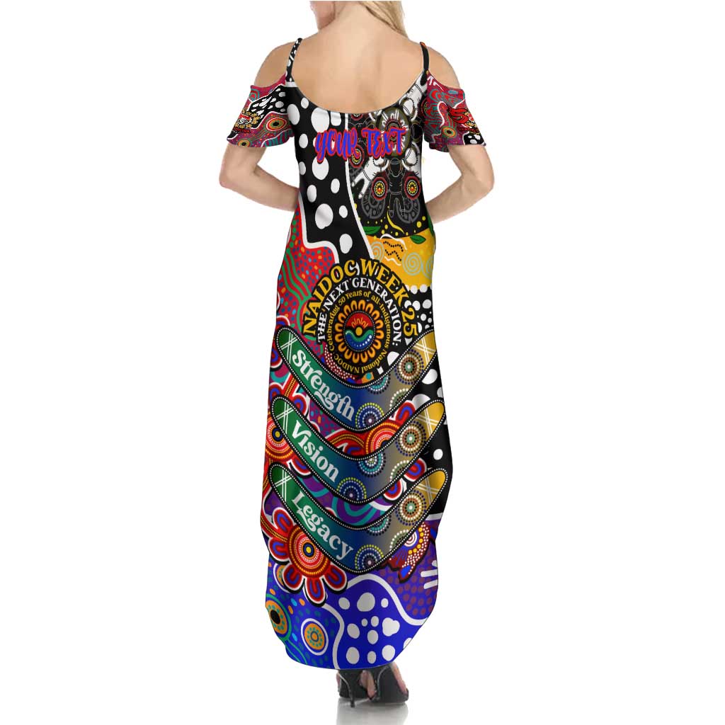 Personalised Knights NRL Celebrating 50 Years of Naidoc Summer Maxi Dress NAIDOC Week 2025 Aboriginal