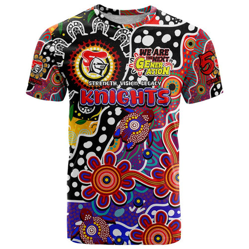 Personalised Knights NRL Celebrating 50 Years of Naidoc T Shirt NAIDOC Week 2025 Aboriginal