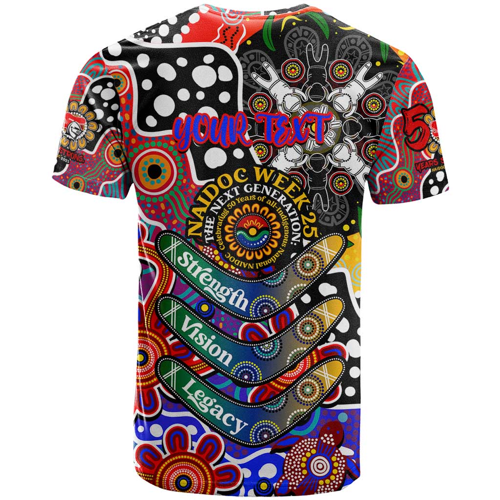 Personalised Knights NRL Celebrating 50 Years of Naidoc T Shirt NAIDOC Week 2025 Aboriginal