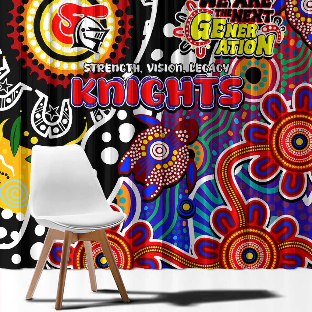 Knights NRL Celebrating 50 Years of Naidoc Window Curtain NAIDOC Week 2025 Aboriginal