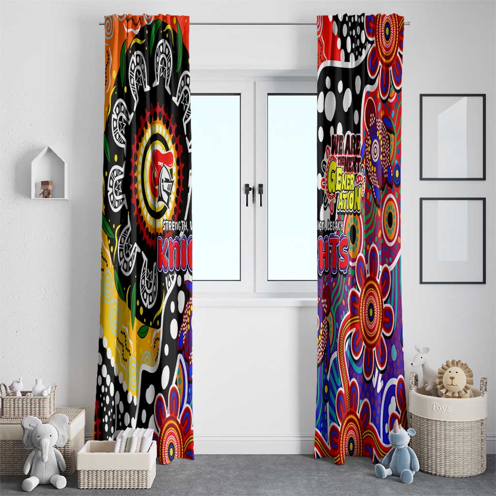 Knights NRL Celebrating 50 Years of Naidoc Window Curtain NAIDOC Week 2025 Aboriginal