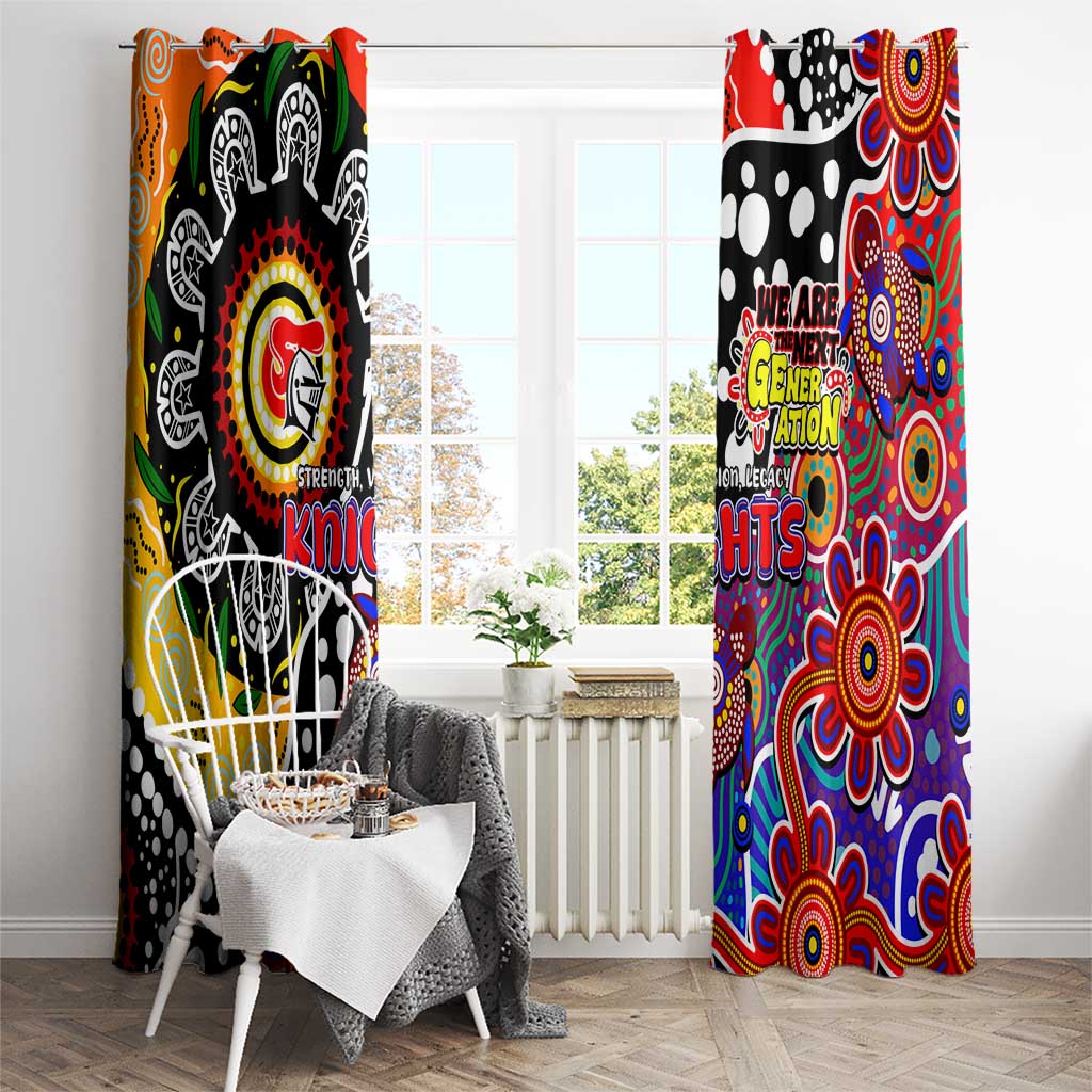 Knights NRL Celebrating 50 Years of Naidoc Window Curtain NAIDOC Week 2025 Aboriginal
