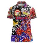 Personalised Knights NRL Celebrating 50 Years of Naidoc Women Polo Shirt NAIDOC Week 2025 Aboriginal