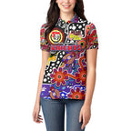 Personalised Knights NRL Celebrating 50 Years of Naidoc Women Polo Shirt NAIDOC Week 2025 Aboriginal