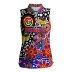 Personalised Knights NRL Celebrating 50 Years of Naidoc Women Sleeveless Polo Shirt NAIDOC Week 2025 Aboriginal