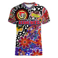 Personalised Knights NRL Celebrating 50 Years of Naidoc Women V-Neck T-Shirt NAIDOC Week 2025 Aboriginal