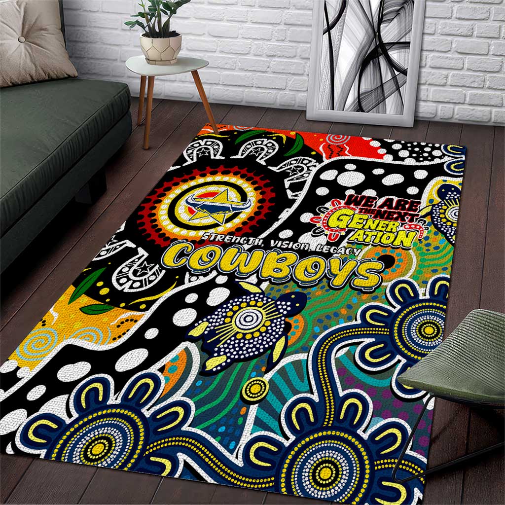Cowboys NRL Celebrating 50 Years of Naidoc Area Rug NAIDOC Week 2025 Aboriginal
