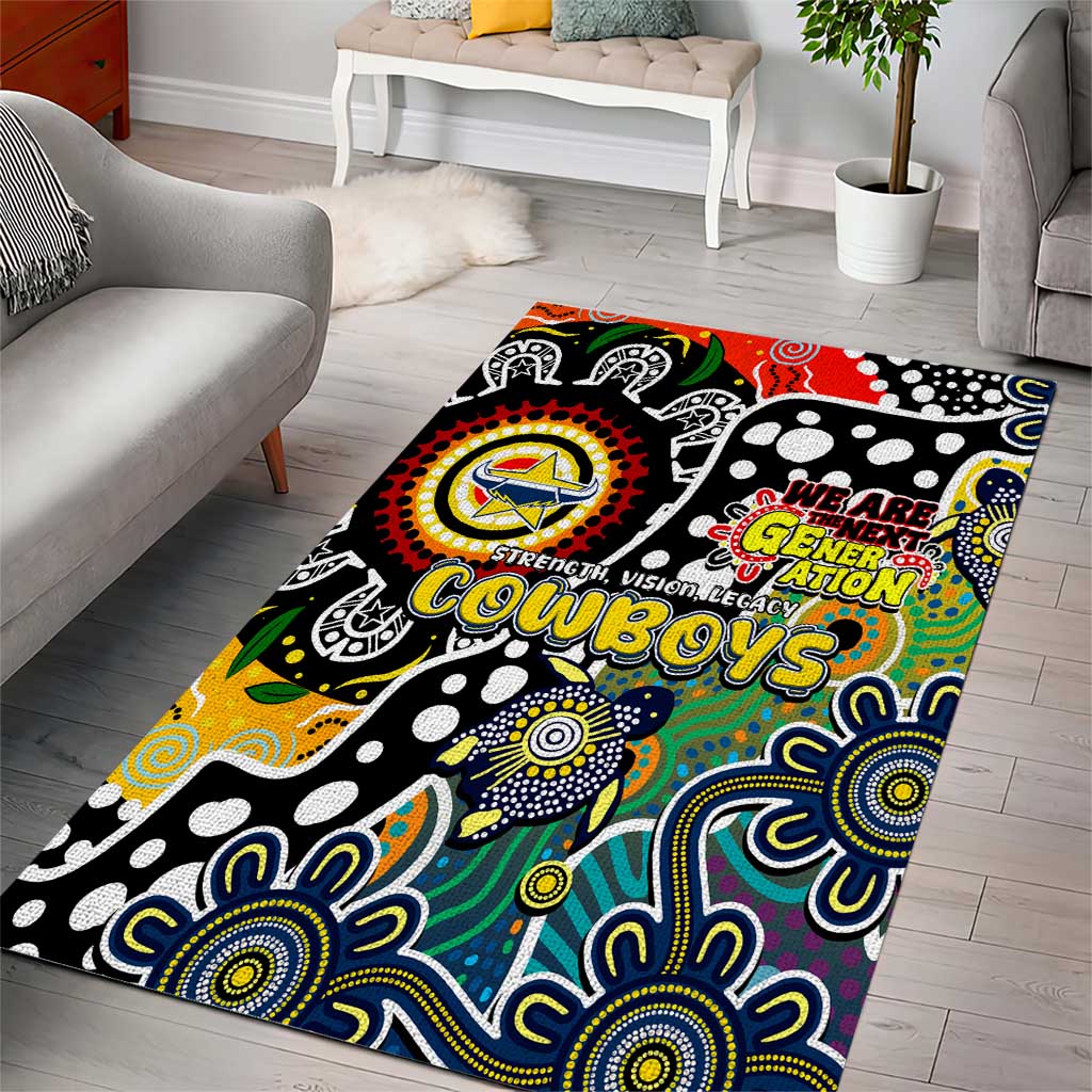 Cowboys NRL Celebrating 50 Years of Naidoc Area Rug NAIDOC Week 2025 Aboriginal