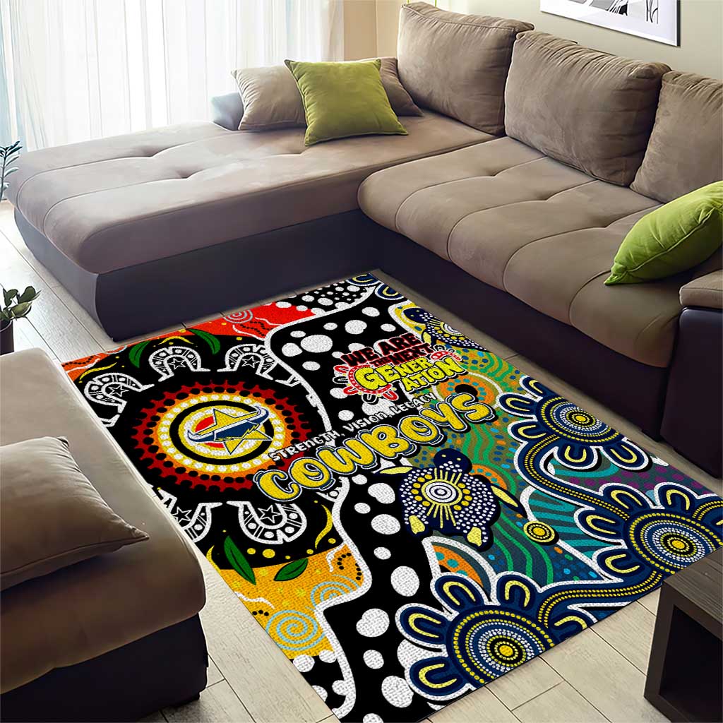 Cowboys NRL Celebrating 50 Years of Naidoc Area Rug NAIDOC Week 2025 Aboriginal