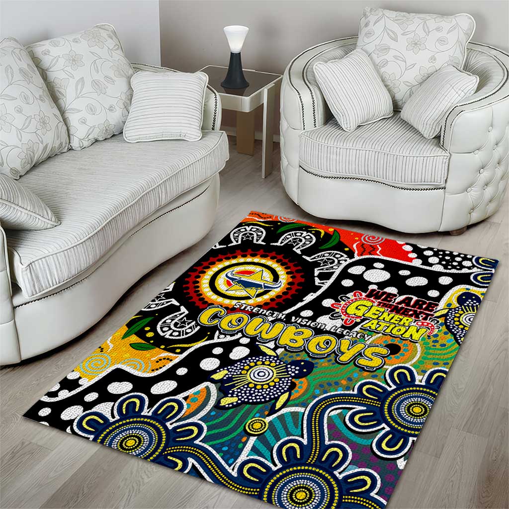 Cowboys NRL Celebrating 50 Years of Naidoc Area Rug NAIDOC Week 2025 Aboriginal