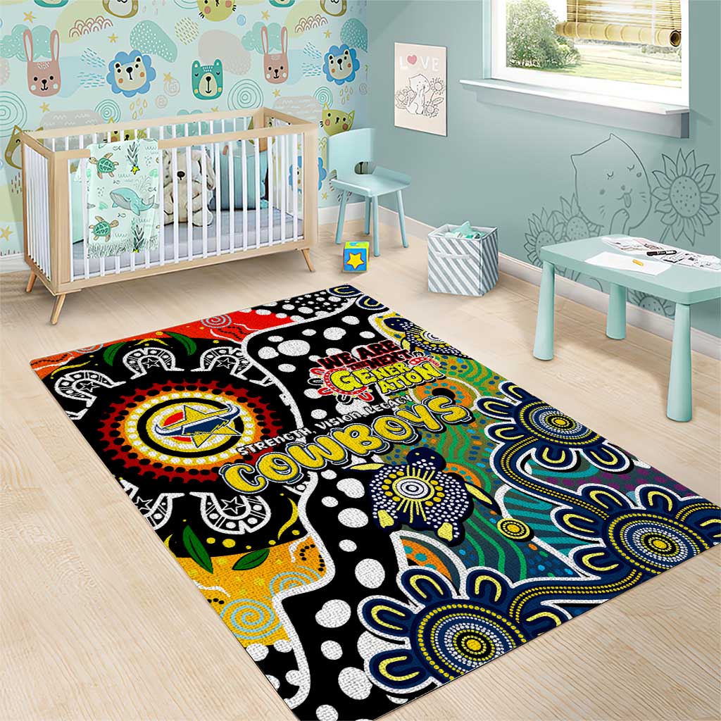 Cowboys NRL Celebrating 50 Years of Naidoc Area Rug NAIDOC Week 2025 Aboriginal