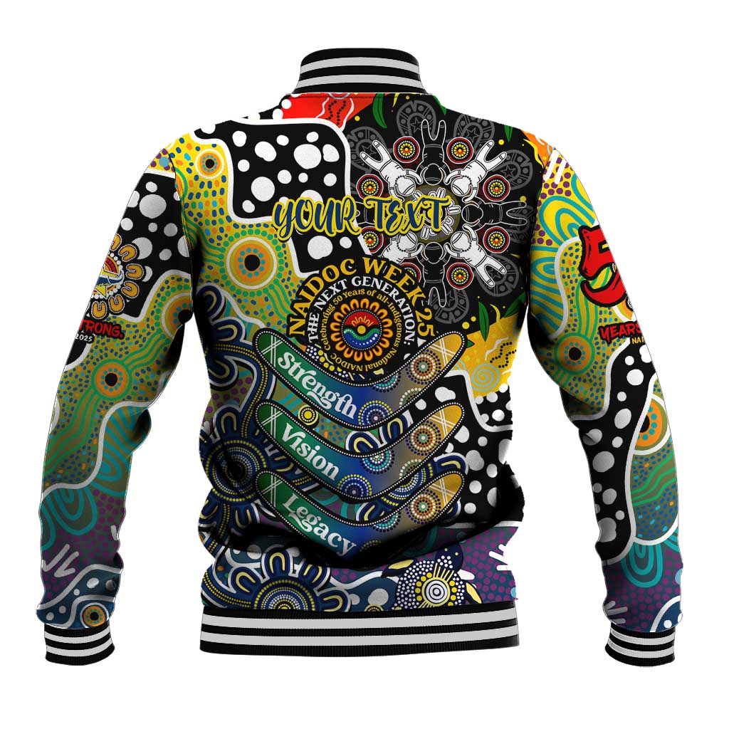 Personalised Cowboys NRL Celebrating 50 Years of Naidoc Baseball Jacket NAIDOC Week 2025 Aboriginal