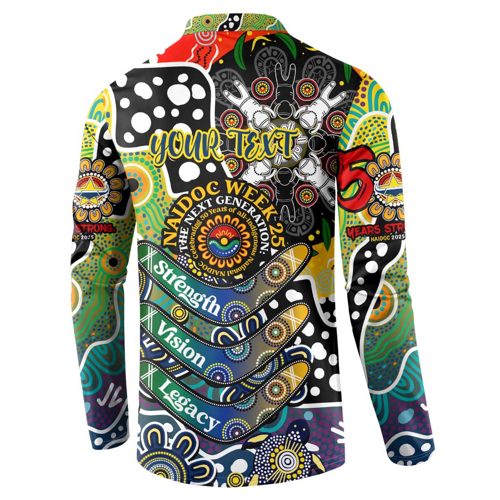 Personalised Cowboys NRL Celebrating 50 Years of Naidoc Button Sweatshirt NAIDOC Week 2025 Aboriginal