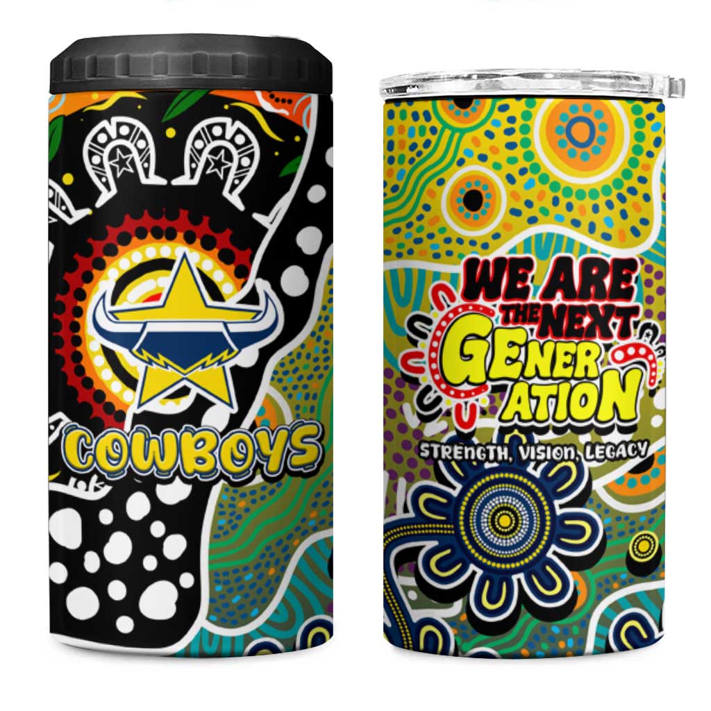 Cowboys NRL Celebrating 50 Years of Naidoc 4 in 1 Can Cooler Tumbler NAIDOC Week 2025 Aboriginal