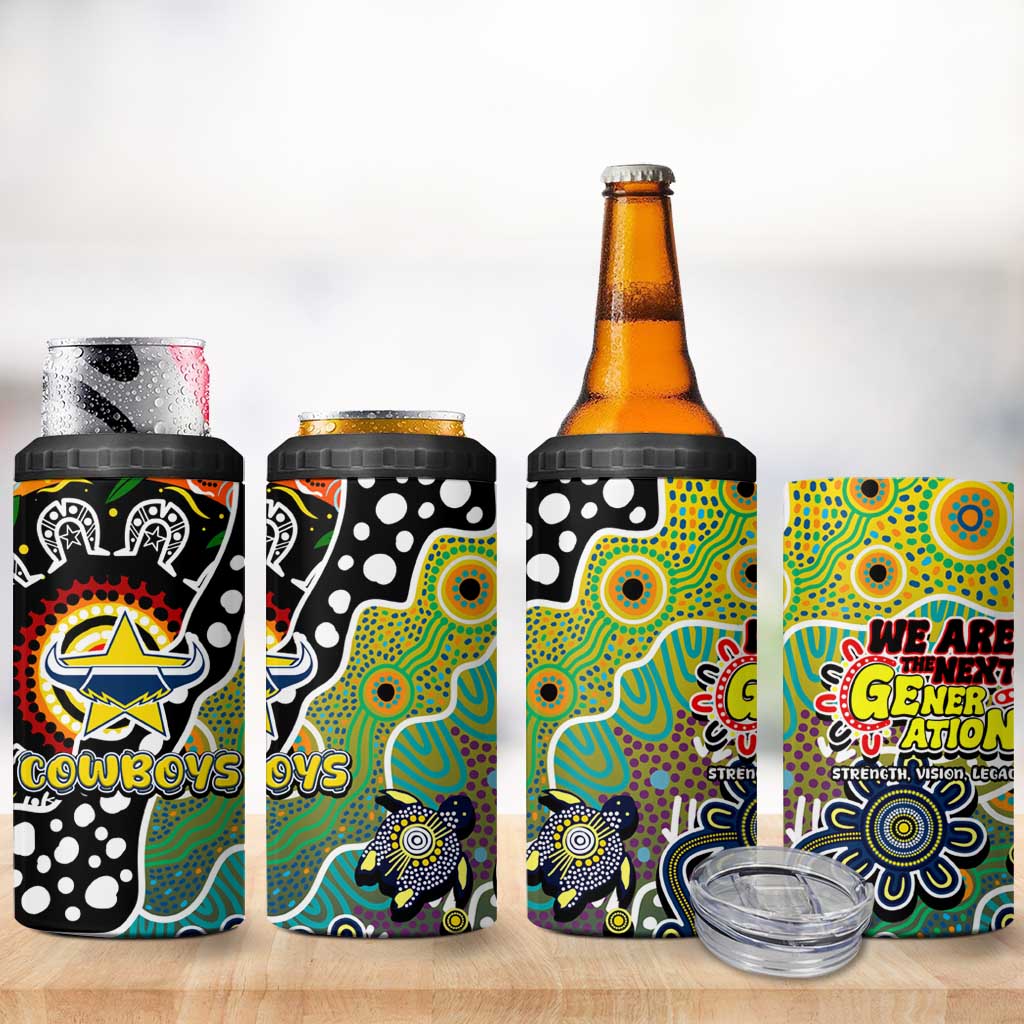Cowboys NRL Celebrating 50 Years of Naidoc 4 in 1 Can Cooler Tumbler NAIDOC Week 2025 Aboriginal