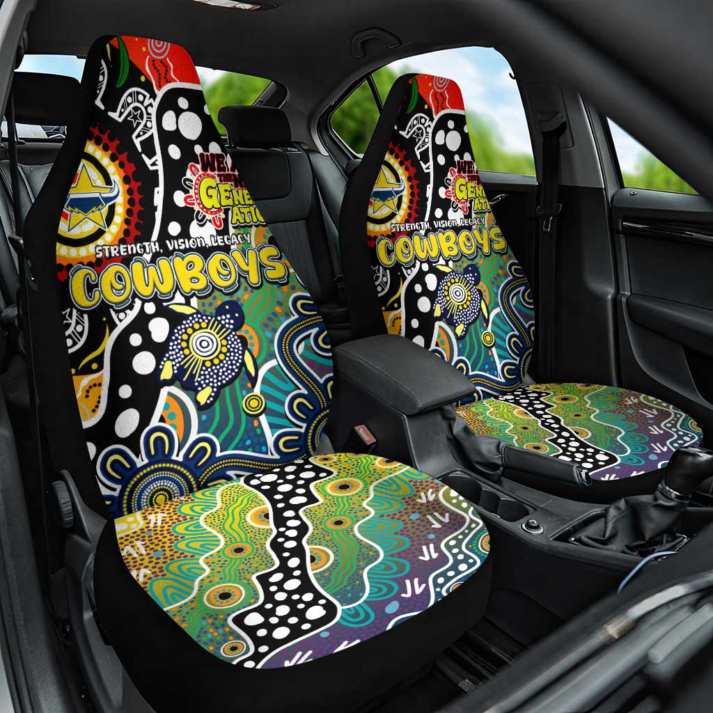 Cowboys NRL Celebrating 50 Years of Naidoc Car Seat Cover NAIDOC Week 2025 Aboriginal