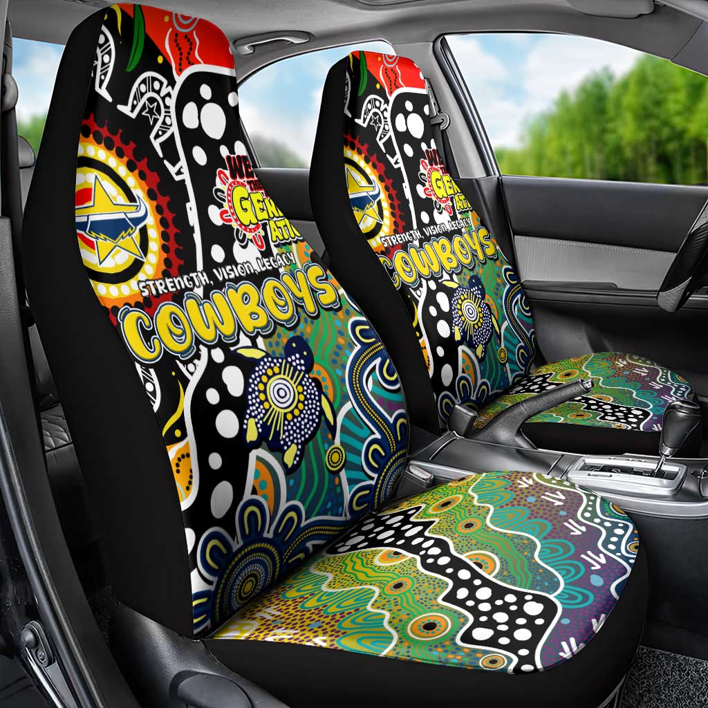 Cowboys NRL Celebrating 50 Years of Naidoc Car Seat Cover NAIDOC Week 2025 Aboriginal