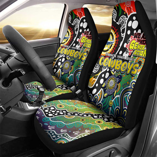 Cowboys NRL Celebrating 50 Years of Naidoc Car Seat Cover NAIDOC Week 2025 Aboriginal