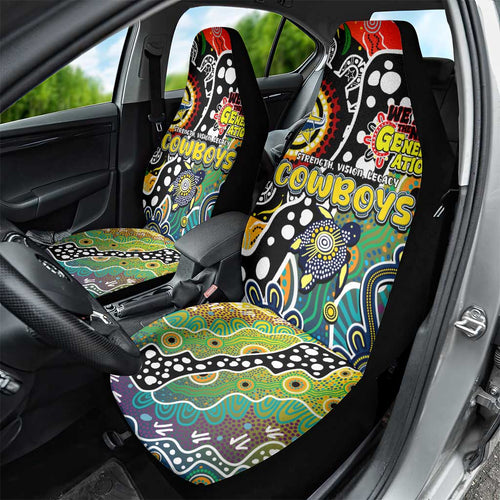 Cowboys NRL Celebrating 50 Years of Naidoc Car Seat Cover NAIDOC Week 2025 Aboriginal