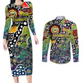 Personalised Cowboys NRL Celebrating 50 Years of Naidoc Couples Matching Long Sleeve Bodycon Dress and Long Sleeve Button Shirt NAIDOC Week 2025 Aboriginal