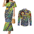 Personalised Cowboys NRL Celebrating 50 Years of Naidoc Couples Matching Mermaid Dress and Long Sleeve Button Shirt NAIDOC Week 2025 Aboriginal