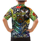Personalised Cowboys NRL Celebrating 50 Years of Naidoc Family Matching Mermaid Dress and Hawaiian Shirt NAIDOC Week 2025 Aboriginal
