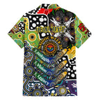 Personalised Cowboys NRL Celebrating 50 Years of Naidoc Family Matching Off The Shoulder Long Sleeve Dress and Hawaiian Shirt NAIDOC Week 2025 Aboriginal