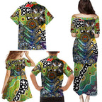 Personalised Cowboys NRL Celebrating 50 Years of Naidoc Family Matching Puletasi and Hawaiian Shirt NAIDOC Week 2025 Aboriginal
