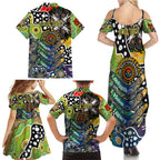 Personalised Cowboys NRL Celebrating 50 Years of Naidoc Family Matching Summer Maxi Dress and Hawaiian Shirt NAIDOC Week 2025 Aboriginal