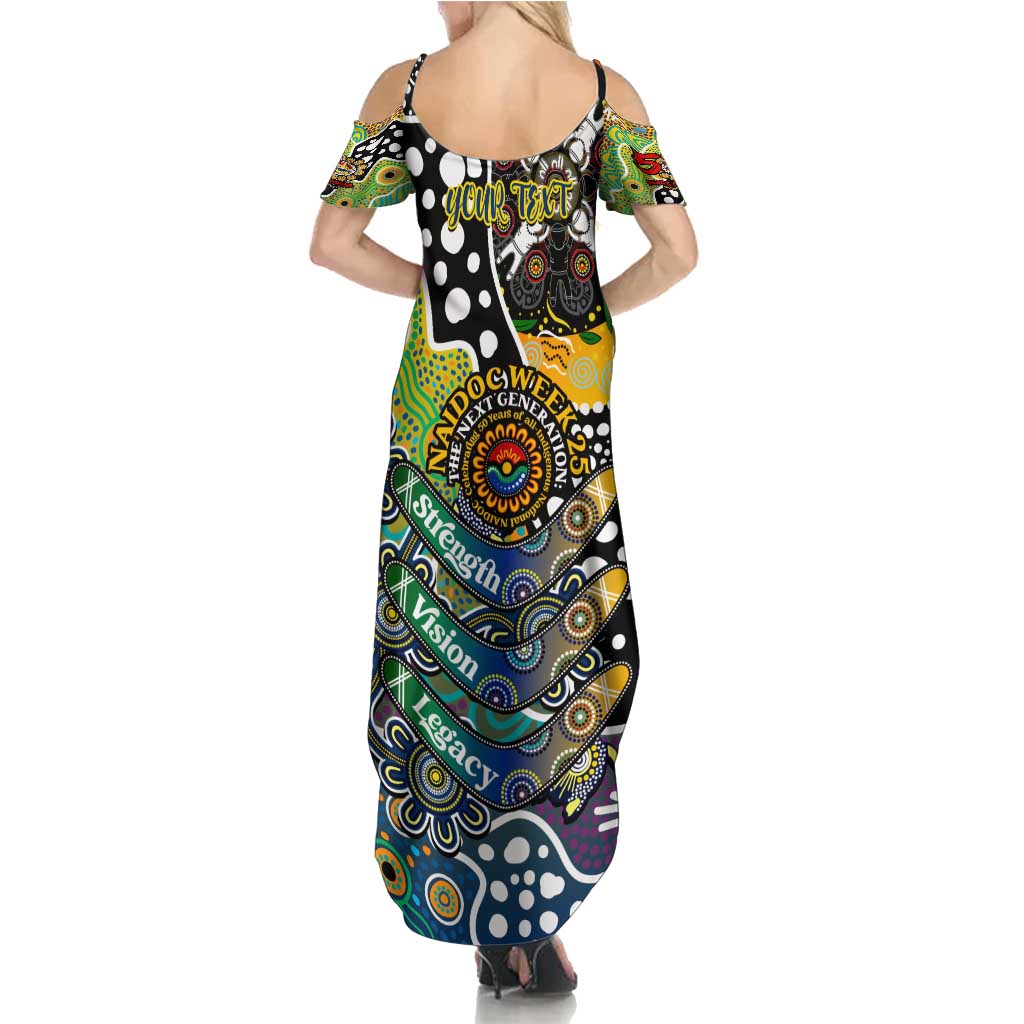 Personalised Cowboys NRL Celebrating 50 Years of Naidoc Family Matching Summer Maxi Dress and Hawaiian Shirt NAIDOC Week 2025 Aboriginal