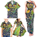 Personalised Cowboys NRL Celebrating 50 Years of Naidoc Family Matching Tank Maxi Dress and Hawaiian Shirt NAIDOC Week 2025 Aboriginal