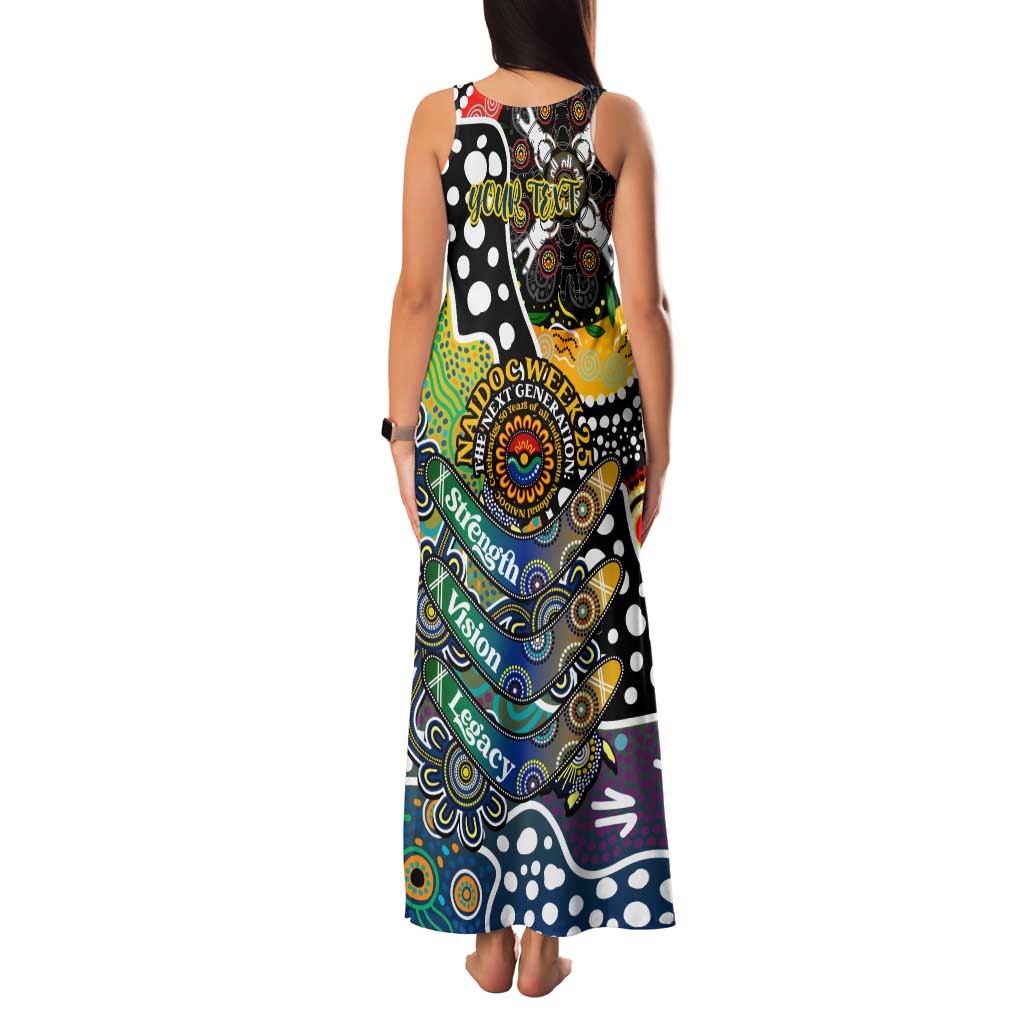 Personalised Cowboys NRL Celebrating 50 Years of Naidoc Family Matching Tank Maxi Dress and Hawaiian Shirt NAIDOC Week 2025 Aboriginal