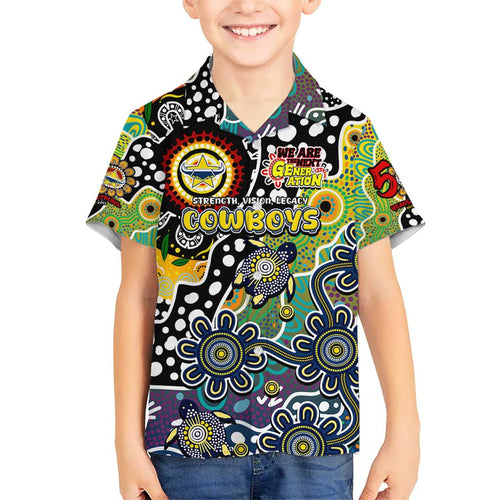 Personalised Cowboys NRL Celebrating 50 Years of Naidoc Hawaiian Shirt NAIDOC Week 2025 Aboriginal