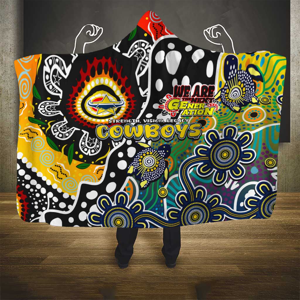 Cowboys NRL Celebrating 50 Years of Naidoc Hooded Blanket NAIDOC Week 2025 Aboriginal