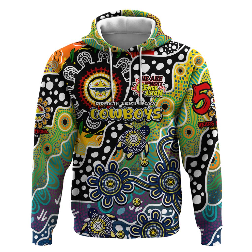 Personalised Cowboys NRL Celebrating 50 Years of Naidoc Hoodie NAIDOC Week 2025 Aboriginal