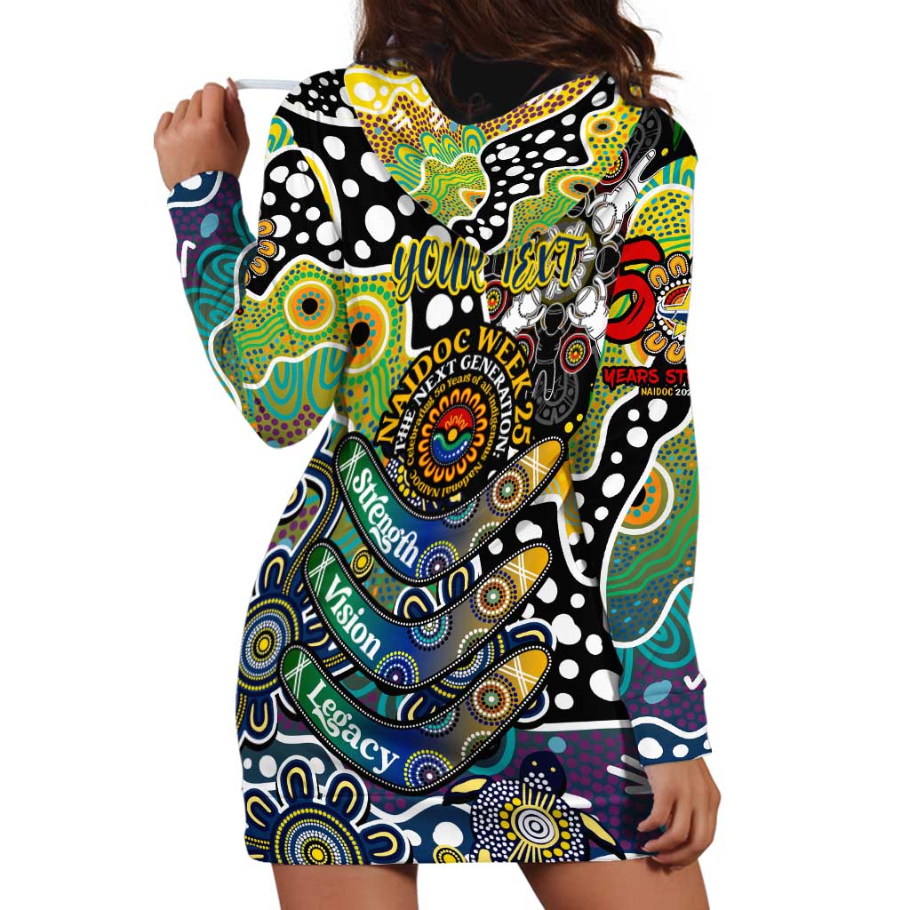 Personalised Cowboys NRL Celebrating 50 Years of Naidoc Hoodie Dress NAIDOC Week 2025 Aboriginal