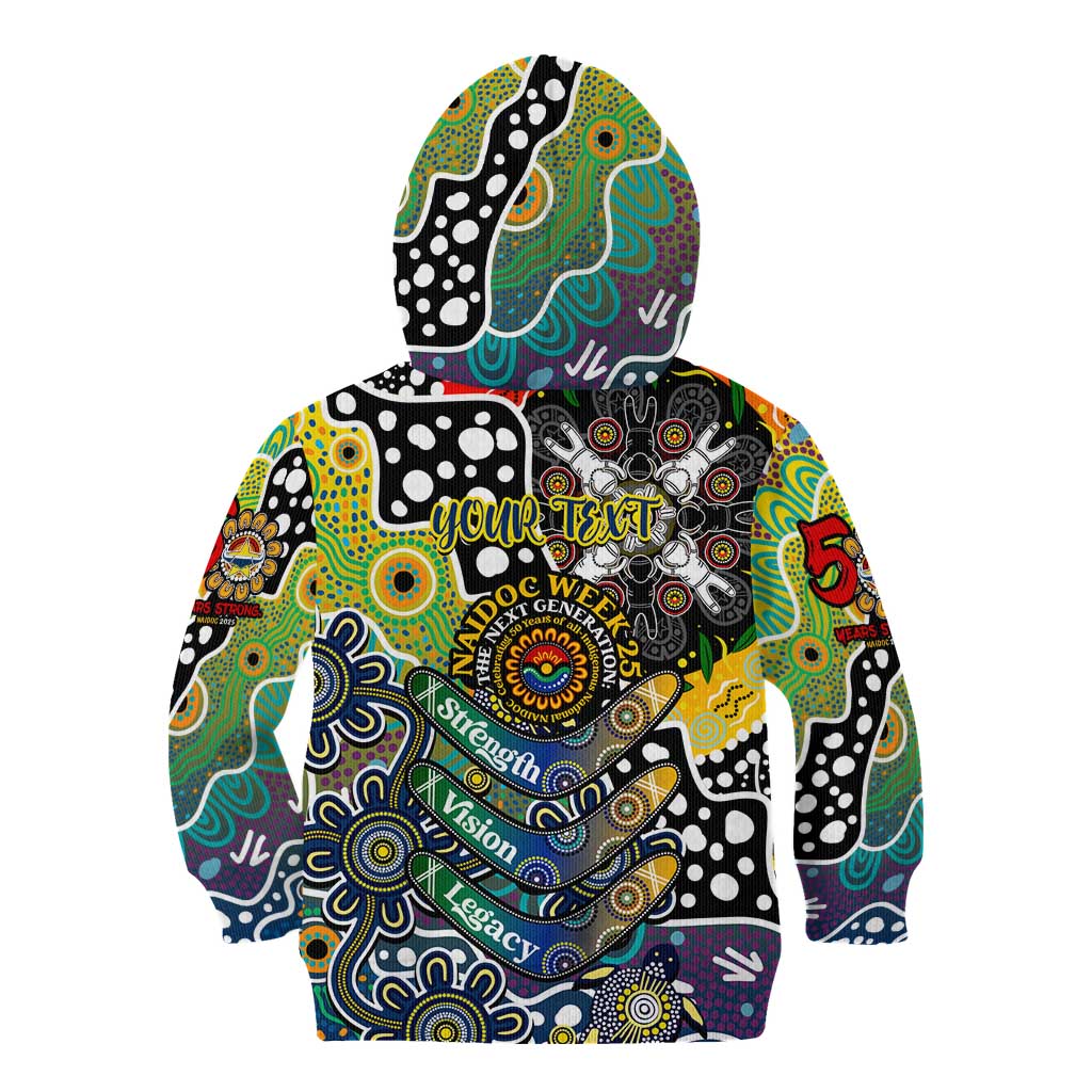 Personalised Cowboys NRL Celebrating 50 Years of Naidoc Kid Hoodie NAIDOC Week 2025 Aboriginal