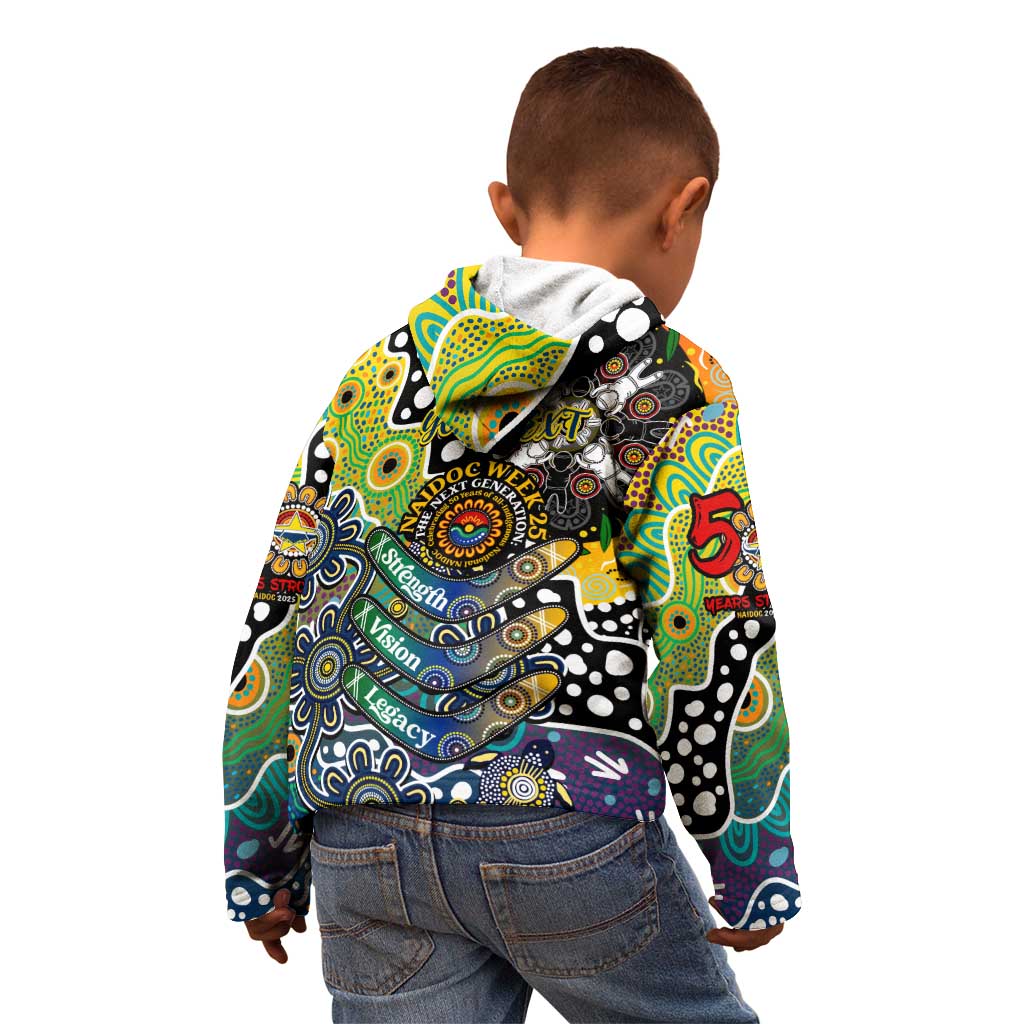 Personalised Cowboys NRL Celebrating 50 Years of Naidoc Kid Hoodie NAIDOC Week 2025 Aboriginal