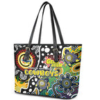 Cowboys NRL Celebrating 50 Years of Naidoc Leather Tote Bag NAIDOC Week 2025 Aboriginal