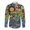 Personalised Cowboys NRL Celebrating 50 Years of Naidoc Long Sleeve Button Shirt NAIDOC Week 2025 Aboriginal