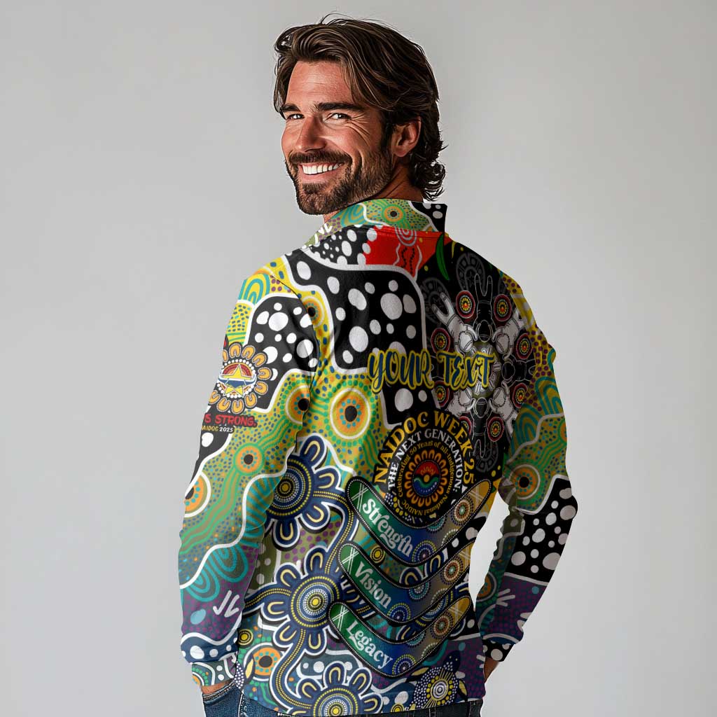 Personalised Cowboys NRL Celebrating 50 Years of Naidoc Long Sleeve Polo Shirt NAIDOC Week 2025 Aboriginal
