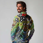 Personalised Cowboys NRL Celebrating 50 Years of Naidoc Long Sleeve Polo Shirt NAIDOC Week 2025 Aboriginal