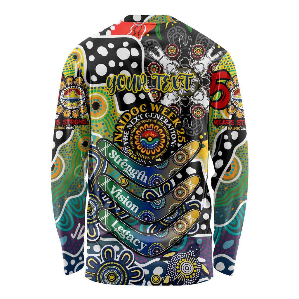 Personalised Cowboys NRL Celebrating 50 Years of Naidoc Long Sleeve Shirt NAIDOC Week 2025 Aboriginal