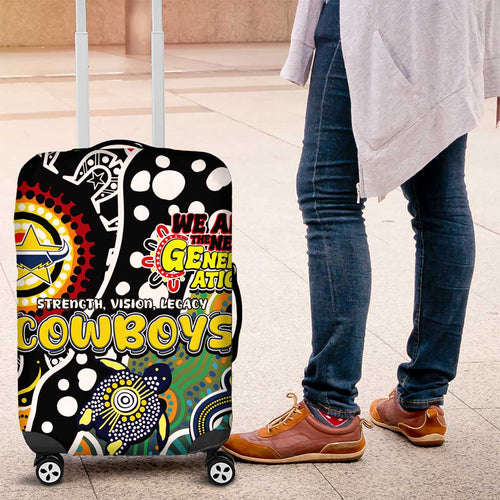 Cowboys NRL Celebrating 50 Years of Naidoc Luggage Cover NAIDOC Week 2025 Aboriginal