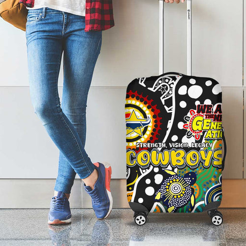 Cowboys NRL Celebrating 50 Years of Naidoc Luggage Cover NAIDOC Week 2025 Aboriginal