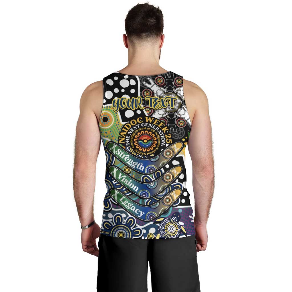Personalised Cowboys NRL Celebrating 50 Years of Naidoc Men Tank Top NAIDOC Week 2025 Aboriginal