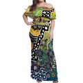 Personalised Cowboys NRL Celebrating 50 Years of Naidoc Off Shoulder Maxi Dress NAIDOC Week 2025 Aboriginal
