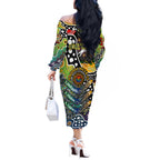 Personalised Cowboys NRL Celebrating 50 Years of Naidoc Off The Shoulder Long Sleeve Dress NAIDOC Week 2025 Aboriginal