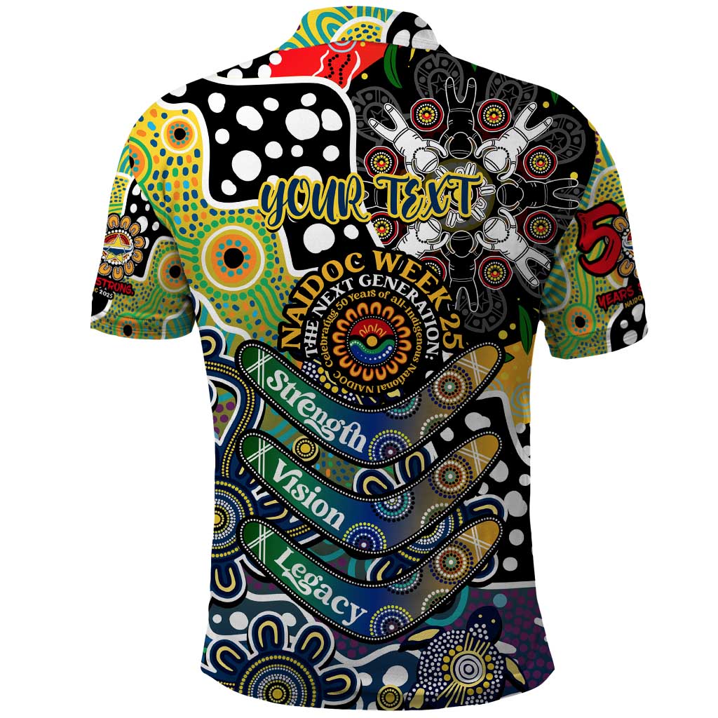 Personalised Cowboys NRL Celebrating 50 Years of Naidoc Polo Shirt NAIDOC Week 2025 Aboriginal